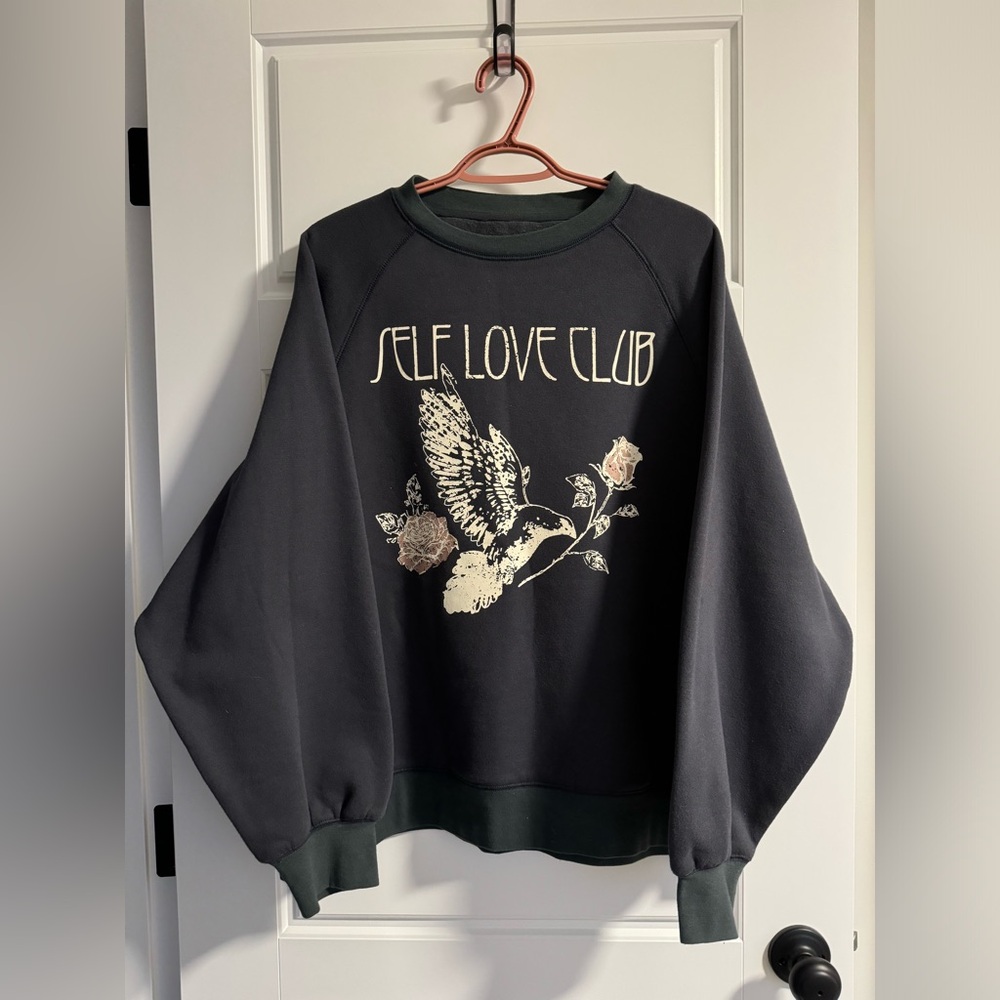 Brunette the Label Self Love Club Crewneck/Pullover (S/M)